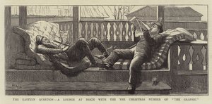 The Eastern Question, a Lounge at Nisch with the Christmas Number of The Graphic by Henry Marriott Paget